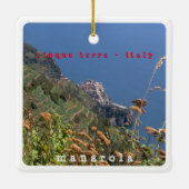 Ornement En Céramique LGR011 MANAROLA, Cinque Terre, Italie, (Dos)