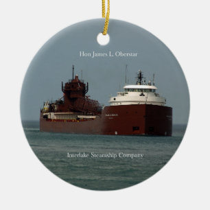 Ornement En Céramique L'honorable James L. Oberstar
