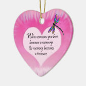 Ornement En Céramique Libellule prisée de souvenirs (Gauche)