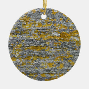 Ornement En Céramique lichens sur pierre de granit