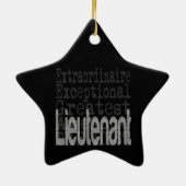 Ornement En Céramique Lieutenant Extraordinaire (Dos)