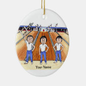 Ornement En Céramique Ligue de Bowling - Trois femmes (Droite)