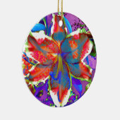 Ornement En Céramique Lily rétro (Droite)