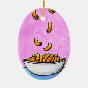 Ornement En Céramique L'imper et le fromage colorés d'art d'amusement