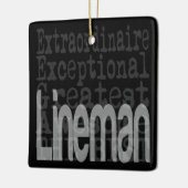 Ornement En Céramique Lineman Extraordinaire (Gauche)