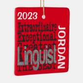 Ornement En Céramique Linguist Extraordinaire CUSTOM (Droite)