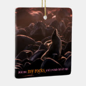 Ornement En Céramique Lion de mer bronzant (Droite)