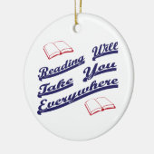 Ornement En Céramique lire vous emmènera partout (Gauche)