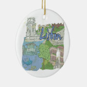 Ornement En Céramique Lisbonne (Droite)