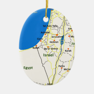 Ornement En Céramique L'Israël map.JPG