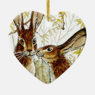 Ornement En Céramique Little Kiss design by Schukina 543