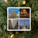 Ornement En Céramique LMD117 MILAN mosaic, Lombardy, Italy,<br><div class="desc">Here you will find the souvenir of your vacation. This category contains Ceramic Ornament of many locations in Europe. (LMD117 MILAN mosaic, Lombardy, Italy, Ceramic Ornament). Amaze friends and relatives with the unique souvenirs from your great trip. Try us. #LeoPepeDesign - milan vittorio emanuele gallery, frattanza castle theater la scala,...</div>