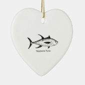 Ornement En Céramique Logo de thon de truite saumonnée (Droite)