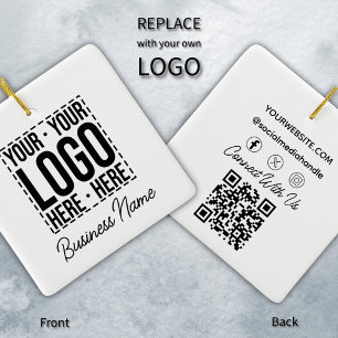 Ornement En Céramique Logo d'entreprise personnalisé Entreprise Cool mod