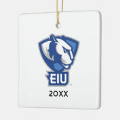 Ornement En Céramique Logo Eastern Illinois University Panthers (Gauche)