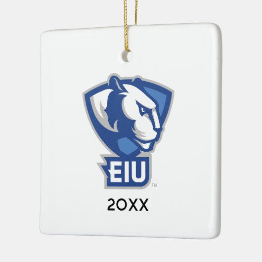Ornement En Céramique Logo Eastern Illinois University Panthers (Gauche)