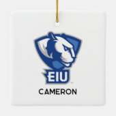 Ornement En Céramique Logo Eastern Illinois University Panthers (Dos)