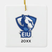 Ornement En Céramique Logo Eastern Illinois University Panthers (Devant)
