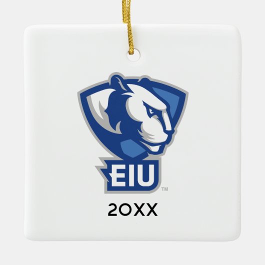 Ornement En Céramique Logo Eastern Illinois University Panthers (Devant)