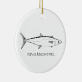 Ornement En Céramique Logo King Mackerel (Droite)