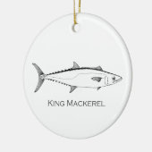 Ornement En Céramique Logo King Mackerel (Gauche)
