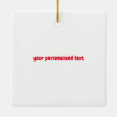 Ornement En Céramique Long Hair Dachshund Tree Ornament (Dos)