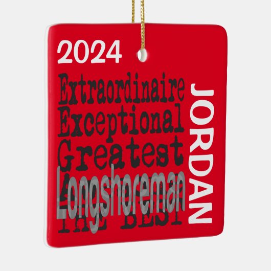 Ornement En Céramique Longshoreman Extraordinaire CUSTOM (Droite)