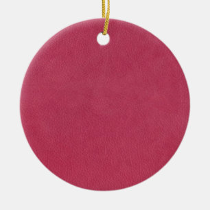 Ornement En Céramique Look en cuir rose