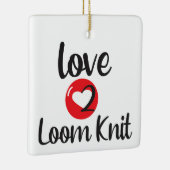 Ornement En Céramique Loom 2 Loom Knit (Droite)