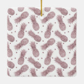 Ornement En Céramique L'or rose pointille des ananas (Dos)