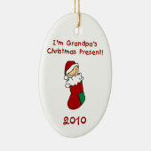 Ornement En Céramique L'ornement de Noël du grand-père (Droite)