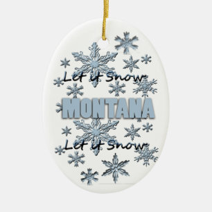 Ornement En Céramique L'ornement de Noël du Montana