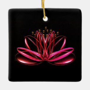 Ornement En Céramique L'ornement en céramique de fleurs de lotus