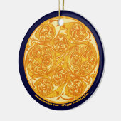 Ornement En Céramique L'ornement en spirale celtique de mandala d'art (Gauche)