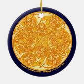 Ornement En Céramique L'ornement en spirale celtique de mandala d'art (Dos)