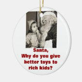 Ornement En Céramique L'ornement sarcastique final de Noël ! (Gauche)