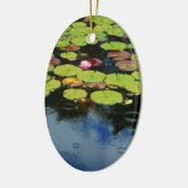 Ornement En Céramique Lotus rose en pluie (Gauche)