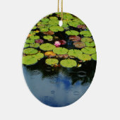 Ornement En Céramique Lotus rose en pluie (Droite)