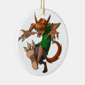 Ornement En Céramique Loup-garou (Droite)