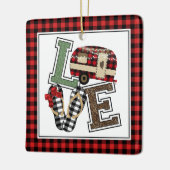 Ornement En Céramique Love Camping Moderne Camper Flip Flops (Gauche)