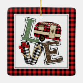 Ornement En Céramique Love Camping Moderne Camper Flip Flops (Dos)