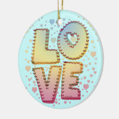 Ornement En Céramique Love Lettres ornament (Gauche)