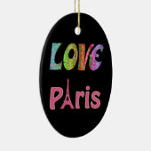 Ornement En Céramique Love Paris Ornament (Droite)