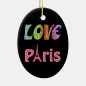 Ornement En Céramique Love Paris Ornament (Dos)