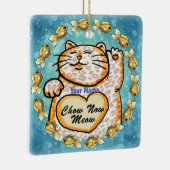 Ornement En Céramique Lucky Cat Meow (Droite)