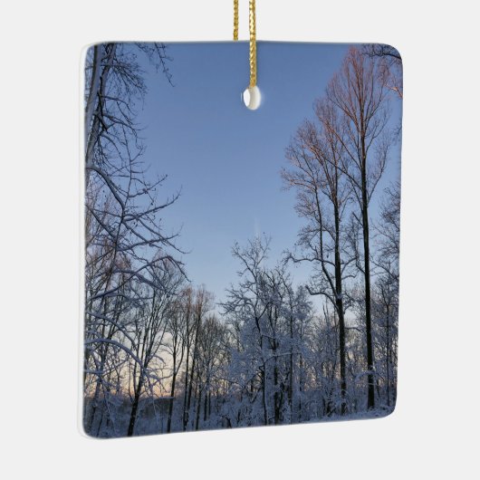 Ornement En Céramique Lumière du matin d'hiver I (Droite)