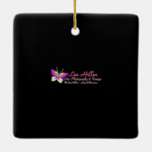 Ornement En Céramique Lune de chat noir atomique futuriste (Dos)