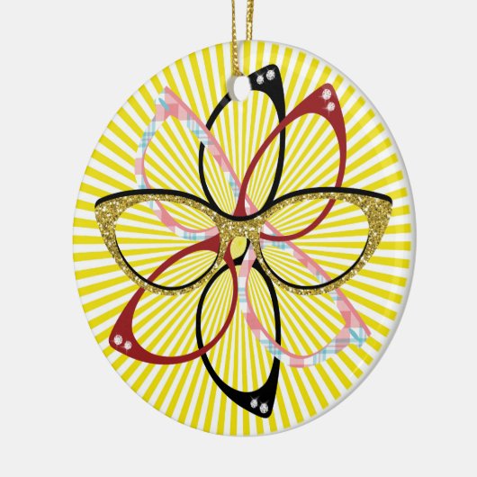 Ornement En Céramique Lunettes de vue - SRF (Gauche)