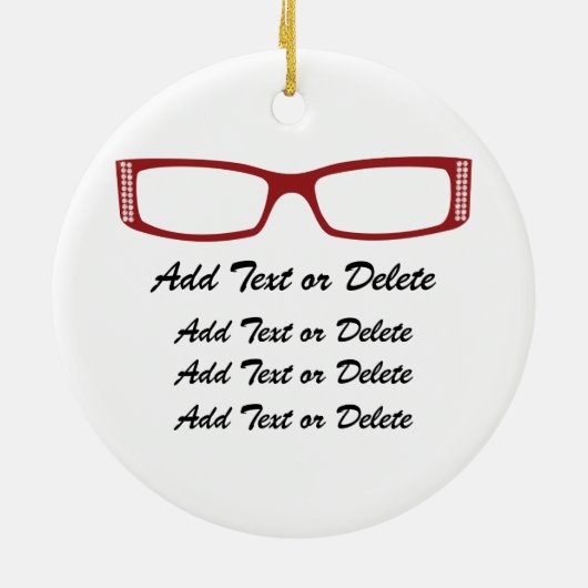 Ornement En Céramique Lunettes de vue - SRF (Dos)