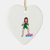 Ornement En Céramique Lutteur - Lumière/Rouge (Droite)